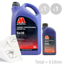 Millers Oils Trident Professional 5w-30 Car Engine Oil Service Kit 6 LITRES 6L