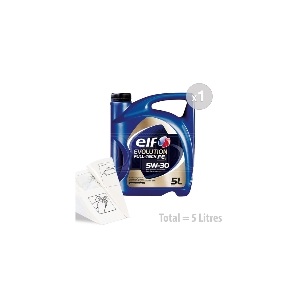 Photos - Engine Oil Car  Service Kit / Pack 5 LITRES Elf Evolution Fulltech FE 5w30 5L
