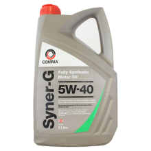 Comma Syner-G 5W-40 Fully Synthetic Motor Oil Fuel Injected Car Engine 5 Litres