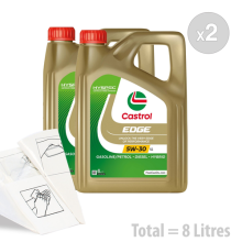 Castrol EDGE 5w-30 LL Car Engine Oil Service Kit 8 LITRES 8L