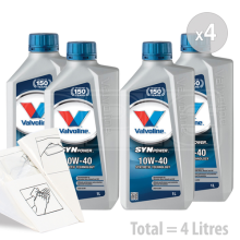Car Engine Oil Service Kit / Pack 4 LITRES Valvoline SynPower 10W-40 10W40 4L