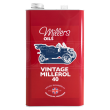 Millers Oils Vintage Millerol SAE 40 Monograde Mineral Engine Oil 5 Litres 5L