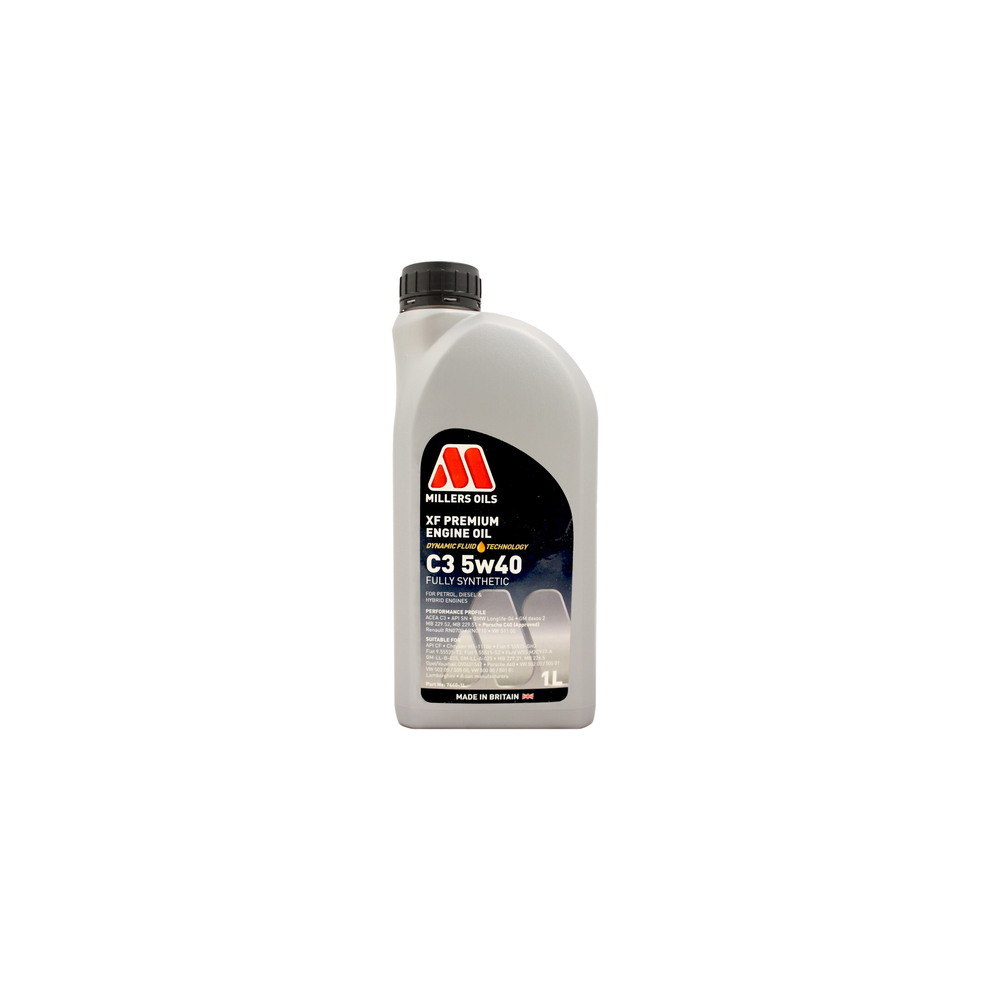 Photos - Brake Fluid Millers Oils XF Premium C3 5W-40 5W40 Fully Synthetic Engine Oil - 1 Litre 1L