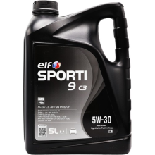 Elf Sporti 9 C3 5W-30 High Performance Synthetic Lubricant Engine Oil 5 Litres