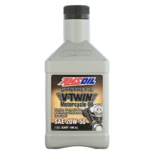 Amsoil 20W-50 20W50 Synthetic V-Twin Motorcycle Oil MCV 1 US Quart 0.94L