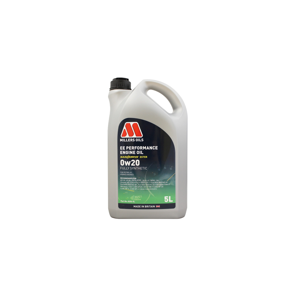 Photos - Engine Oil Millers Oils EE Performance 0w-20 0w20 Fully Synthetic  - 5 Litres 5L 