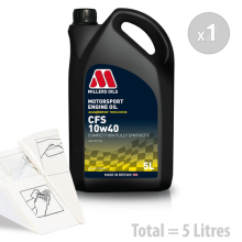 Car Engine Oil Service Kit / Pack 5 LITRES Millers CFS 10W-40 10W40 Fully Synth