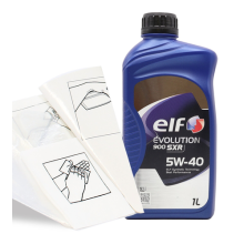 Engine Oil Top Up ELF Evolution 900 SXR 5w-40 1 LITRE 1L + Gloves Wipes Funnel