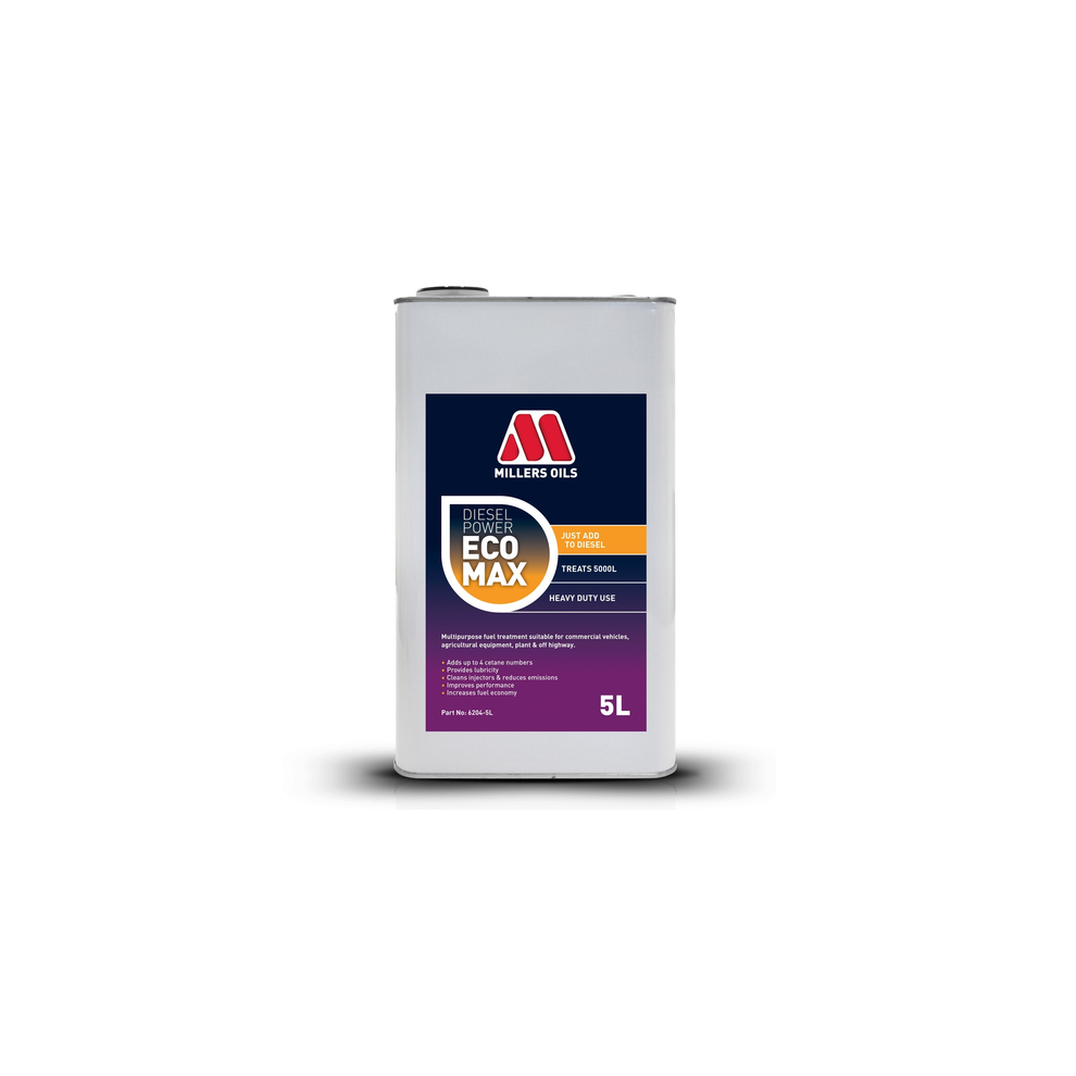 Photos - Car Additive / Fluid Millers Oils Diesel Power ECOMAX for HGV CV 5 Litre 5L Treats 5000 Litres Diesel 