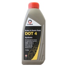 Comma DOT 4 Brake & Clutch Fluid Fully Synthetic Suitable For ABS 1L 1 Litre