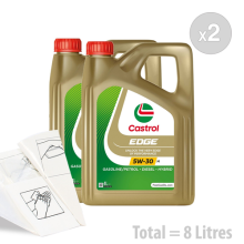 Car Engine Oil Service Kit / Pack 8 LITRES Castrol EDGE 5w-30 M 8L