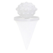 (White) 2pcs Reusable Washing Machine Lint Trap Bag