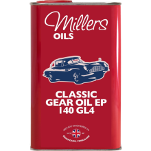 Millers Oils Classic Gear Oil EP 140 GL4 SAE 140 Mineral Gearbox Oil 1L 1 Litre