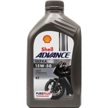 Shell Advance Ultra 4T 15W-50 Fully Synthetic Motorcycle Oil 15W50 1 Litre 1L