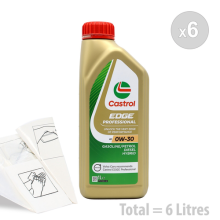Car Engine Oil Service Kit / Pack 6 LITRES Castrol Edge Professional A5 6L