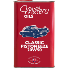 Millers Oils Classic Pistoneeze 20W-50 20W50 Mineral Engine Oil - 1 Litre 1L