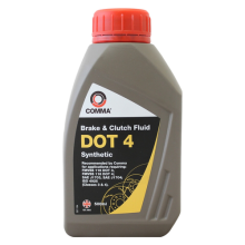 Comma DOT 4 Brake & Clutch Fluid Fully Synthetic Suitable For ABS 0.5L 500ml