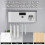 USB Rechargeable Toothbrush Disinfect Automatic Toothpaste Dispenser with 5 Slot Toothbrush Storage Box Rack 5