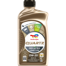 Total Quartz Ineo Xtra Long Life 0w-20 0w20 Fully Synthetic Engine Oil - 1 Litre