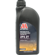 Millers Oils ZFS 2T 2 Stroke Fully Synthetic Motorcycle Engine Oil 1 Litre 1L