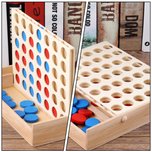 2Sets Schaakspel Van Hout, Interactief En Leerzaam Speelgoed 2