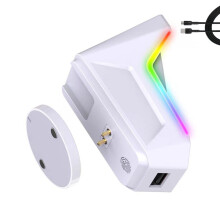 Wireless Mouse Charging Dock Equipped With Intelligent-White