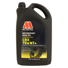 Millers Oils Motorsport CRX 75w NT+ Fully Synthetic Transmission Oil 5 Litres 5L