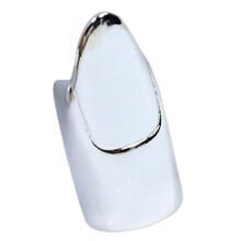 Bague de manchette à ongles en métal Unique,-Longue argent