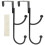 2St Ruimtebesparende Dubbele Deurhangers Voor Kleding Thuis 1