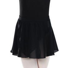 Jupe de ballet pour enfants, robe courte légère et-Noir L