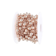 1Rol Plastic Gouden Beads Ketting Voor DIY En Kerstdecoratie