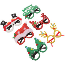 6St Glitter Feestbrillen Met Kerst Motief En Comfortabel Draagbaar