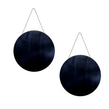 2St Zwart Bord Voor Handgemaakt En Feest Decor