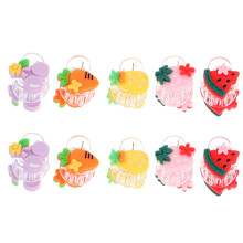 20St Baby Haarclipjes Resin Cartoon Voor Haarstyling Meerkleurig