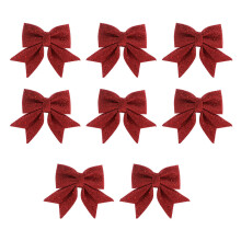 8Stk Große Rote Schleifen Für Weihnachtsbaum- Und Geschenkdekoration