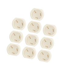 10 stuks kunststof veiligheidsstekkerhoezen elektrische-3 gaten