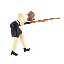 1:64 Schaal Biljart Meisje En Pak Man Miniatuur- Ballermeisje