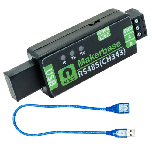 Makerbase USB to RS485 Serial Converter Module with FT232RL Chip for Reliable Data Transmission CH343