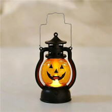 (A) Halloween LED Pumpkin Lantern Lights Hanging Retro Ghost Lamp Halloween Party Home Table Decorations Bar haunted Horror props
