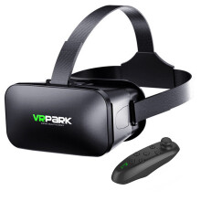 Verstellbares Kopfband, VR-Headset mit Controller für komfortables, verstellbares 3D-Virtual-Reality-Headset mit HD-Linsen, Blaulichtfilter,
