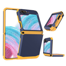 Robuuste telefoonhoes voor Samsung Galaxy Z Flip-modellen, volledige bescherming met dubbele laag, scharnierbescherming en verbeterde grip,