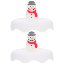 2St Deksels Voor Bekers Siliconen Lekvrij Kerststijl Wit