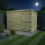 12 x 7 Pent Shed Tanalised (Double Door, No Windows) 3