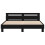VidaXL vidaXL Bed Frame with LED Black Oak 200 x 200 cm Engineered Wood 5