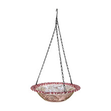 Lightweight Clear Birdbath Bird Water Bowl for-Purple