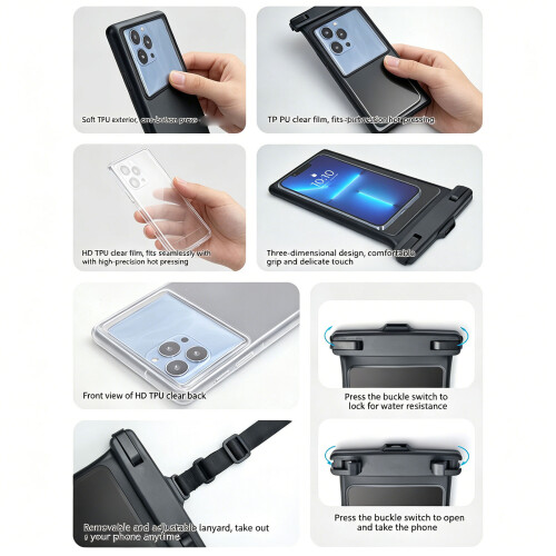 Highly Visible Touch Sensitive Water Resistant Case produced-D
