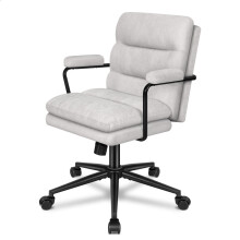 ELFORDSON Office Chair Dual Padded Armrest Metal Frame Tilt Swivel Computer Game
