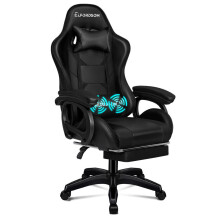 ELFORDSON Office Gaming Chair Massage Padded Recliner Swivel Footrest Computer