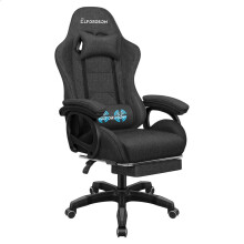 ELFORDSON Office Chair Massage Padded High Back Recliner Swivel Footrest Gaming