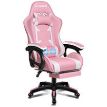 ELFORDSON Office Chair Massage Padded High Back Swivel Recliner Footrest Gaming